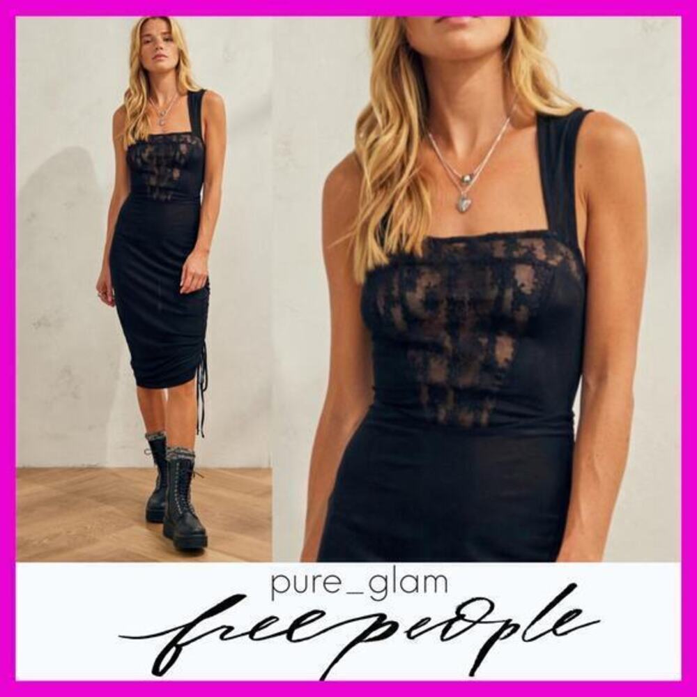 Free People mesh dress convertible midi or mini